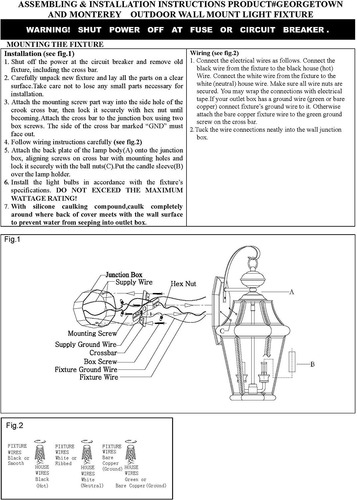 Imagen 6 de 6 de 2161-02farol De Pared Para Exteriores (cristal Biselado Tran