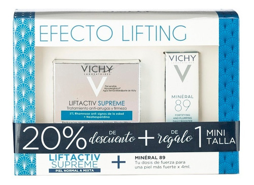 Vichy Liftactiv Supreme Piel N/mixta +mini Talla Mineral 89