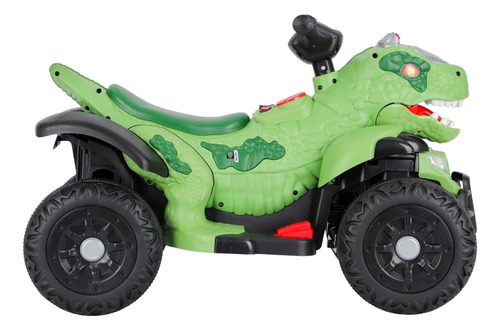 Quadriciclo Elétrico Infantil 6v Dino Race Com Bluetooth, Luzes E Sons Unitoys Verde