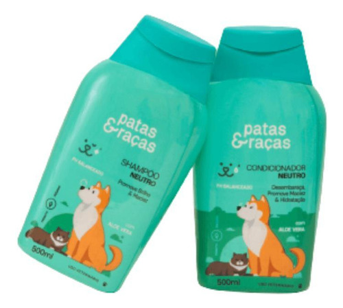 Shampoo E Condicionador Neutro Patas&raças