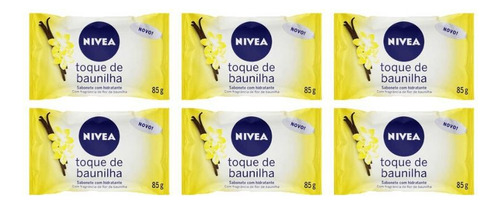 Sabonete Nivea 85g Toque Baunilha - Kit C/6un