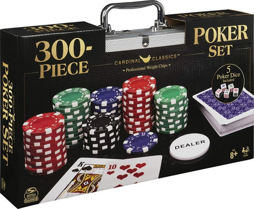 Juego De Póker De 300 Fichas Con Estuche De Aluminio - Carta