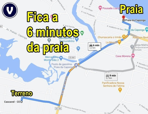 Imagem 1 de 5 de Veras Vende Terreno 2.250m² Na Caponga - Cascavel - Ce - Terreno A Venda No Bairro Caponga - Cascavel, Ce - Te00025