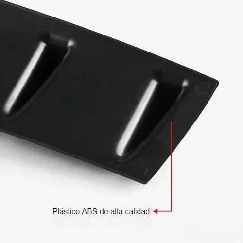 Imagen 5 de 6 de Difusor Trasero Universal Aletas Auto Spoiler Bumper Tuning