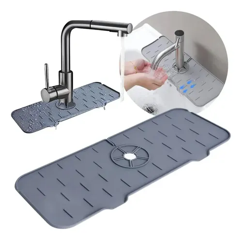 Tapete de Drenagem de Silicone Aloha para Cozinha e Banheiro, de Secagem Rápida