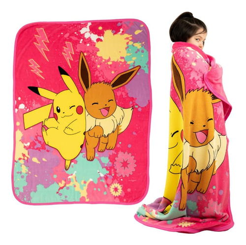 ~? Franco Pokemon Anime Pikachu Y Eevee Kids Bedding Super S