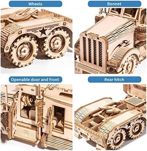 Kit De Modelo De Coche Rowood Para Construir, Rompecabezas D