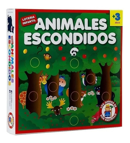 Lotería Infantil - Animales Escondidos  Ruibal Don Rastrillo