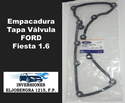 Empacadura Tapa Válvula Ford Fiesta 1.6 