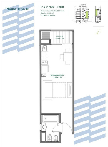 Imagen 15 de 21 de Departamento - Villa Urquiza- Amplios Monoambientes Y 2 Ambientes - Todos Con Balco?n Y Parrilla Propia - Para Vivienda Y Apto Profesional