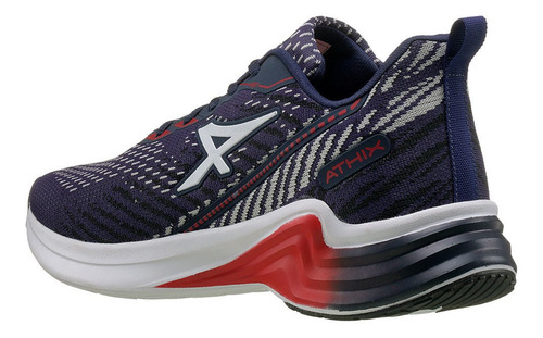 Imagen 3 de 4 de Zapatillas Athix Venti Dama (marino/blanco/rojo)
