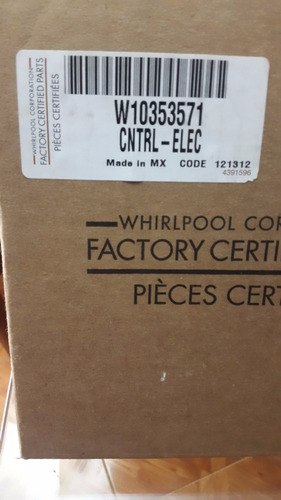 Whirlpool Tarjeta Tope Cocina Vitro P/n W10353571