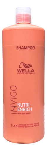 Wella Nutri Enrich Kit Secos Ressecados Nutrição Profunda Litro Lavatório Salão Shampoo 1l Condicionador 1l Máscara 500ML