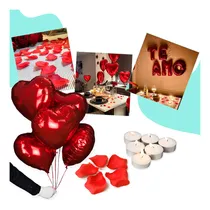 Comprar Kit Romântico 200 Pétalas 10 Vela 6 Balão Coração Te Amo