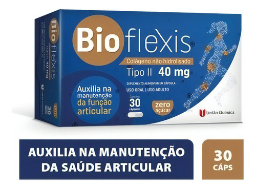 Bioflexis 40 Mg Colágeno Tipo 2 30 Cáps. União Química