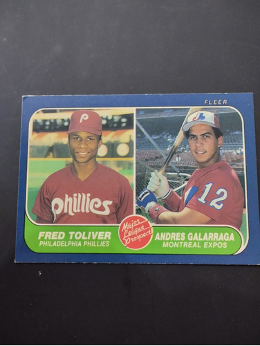 1986 Fleer Andrés Galarraga & Fred Toliver #647