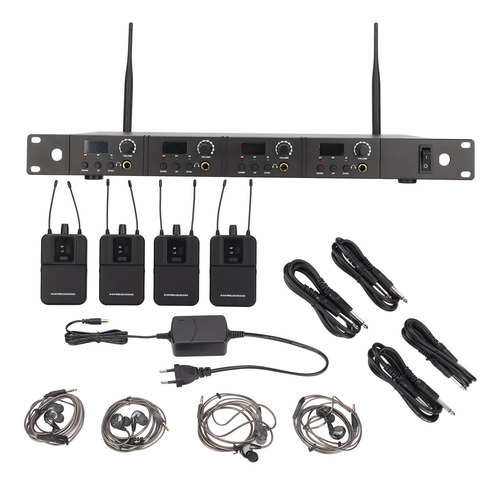 Sistema De Monitoreo De Oído Inalámbrico, Monitor De 4 Canal