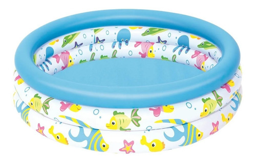 Pileta Inflable Redonda Bestway Peces 102 X 25 Cm Bebes Mca