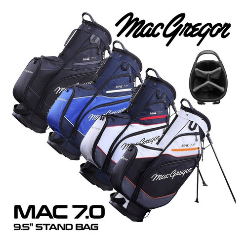 Imagen 2 de 5 de Kaddygolf Bolsa Golf Mac Gregor Trípode Doble Correa Full