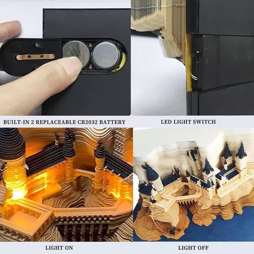 Calendario 3d Para Desgarrar Las Manos Del Castillo De Hogwa
