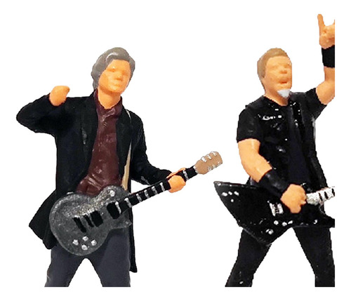 Figuras De Música Rock En Miniatura A Escala 1:64 Pintadas