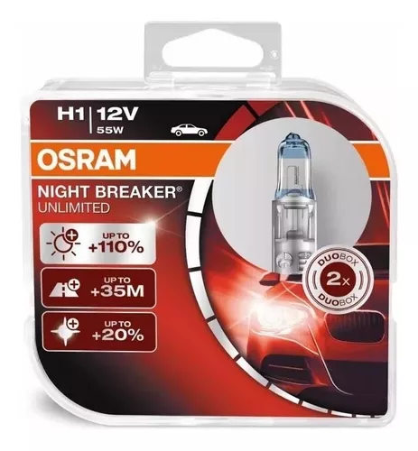 Par Lampara Led Osram H1 24v Luz Blanca Camión Maquina Vial