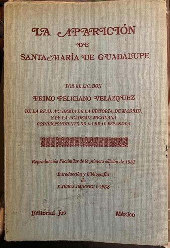 Libro La Aparición De Santa María De Guadalupe