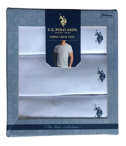 Pack De 3 Remeras U.s. Polo Assn De Hombre Blanco