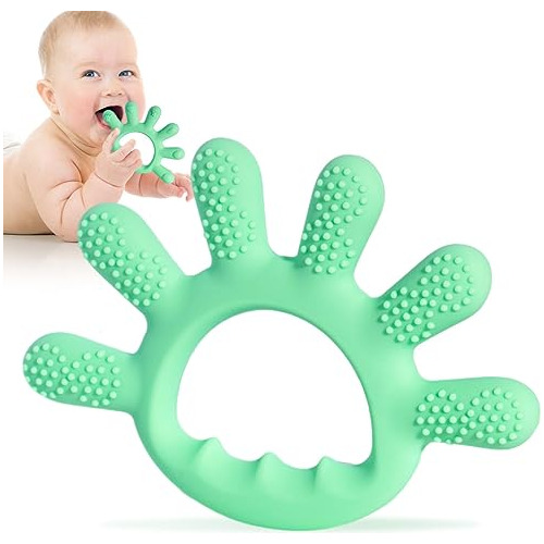 Baby Silicone Teething Toys, Food Grade Teethers For Ba...