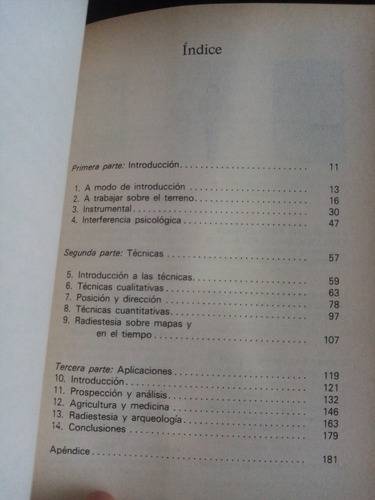 Radiestesia Práctica. Tom Graves. Ed. Martínez Roca, 1981