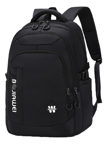 Mochila De Escolar Viaje Bolsa Informal Juvenil Unisex, Antirrobo Gran Capacidad Y Multibolsillos 40l Color Negro Diseño de la tela Tela oxford