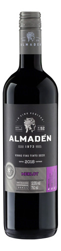 Vinho Merlot Almadén 2018 adega Miolo Wine Group 750 ml