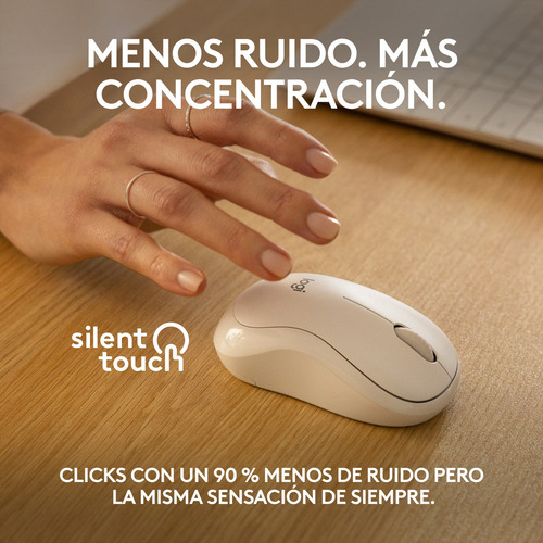 Mouse Logitech M240 Silent Inalámbrico Blanco
