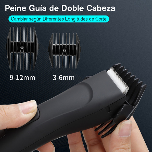Barbeador elétrico completo, barbeador de barba, aparador corporal recarregável, área íntima, cabelo, cabelo, pernas, corpo, Ipx7, à prova d'água, máquina de barbear, cor preta B-0564bk