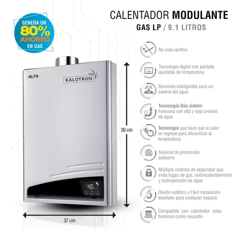 Combo Calentador Instantáneo Gas Natural + Bomba - Tienda IUSA