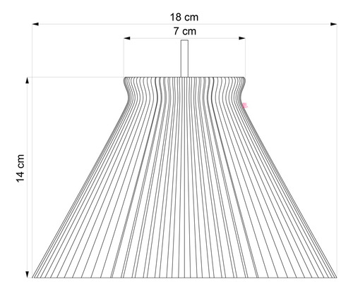 Lampara Colgante Misha Small Led Diseño Impresion 3d