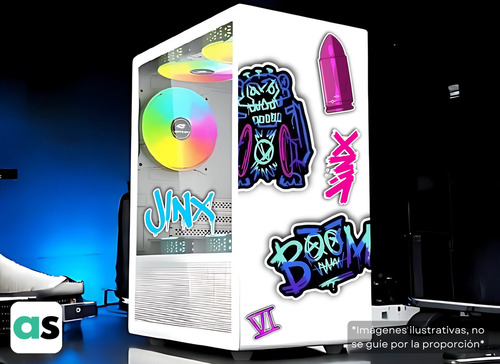 Sticker Jinx Arcane Powder Lol League Of Legends 53 Las X3