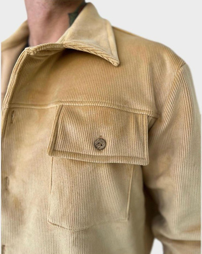 Campera Hombre Camisaco Corderoy Bifaz Abrigo Alta Calidad