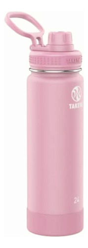 Takeya Actives Botella De Agua De Acero Inoxidable Aislada Color Rosa/lavanda