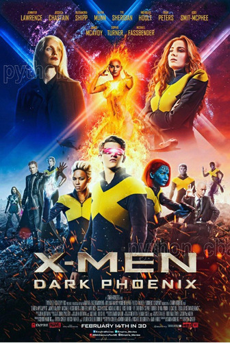 Pósters Película X Men - Dark Phoenix - 2019 - 42x30cm