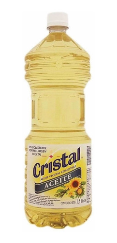 Caja Aceite Vegetal Cristal 8 Botellas De 1.5 Litros