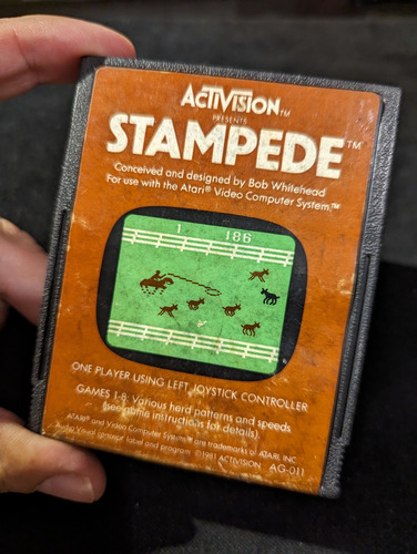 Videojuego De Atari 2600 Stanpede (Usado)