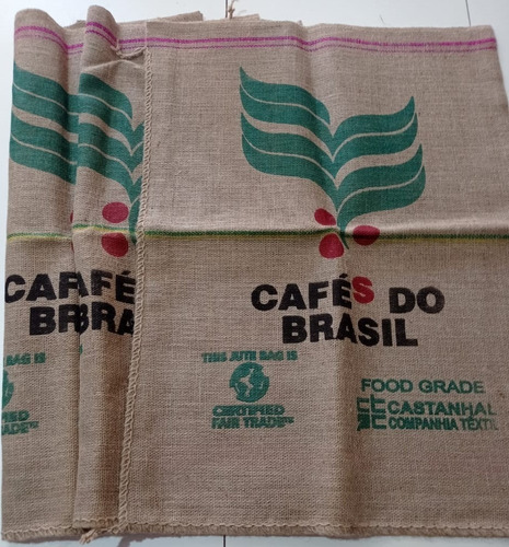 Kit 5 Sacos De Estopa Juta Original Café Do Brasil