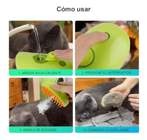 Cepillo Vapor Eléctrico For Perro Cepillos For Mascotas