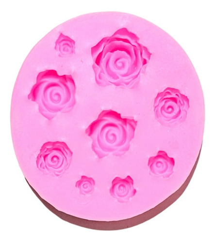 Molde De Silicona Mini Flor Flores Rosas