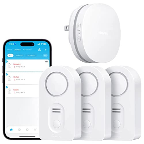 Sensor De Agua Wifi, Detector De Fugas De Agua Alarma A...