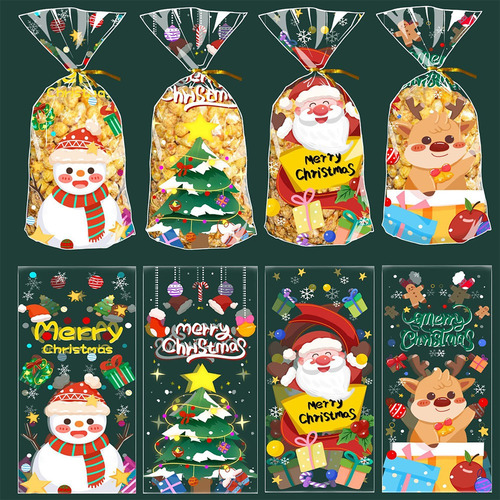 Bolsa De 50 Caramelos De Navidad, Bolsa De Regalo De Navidad