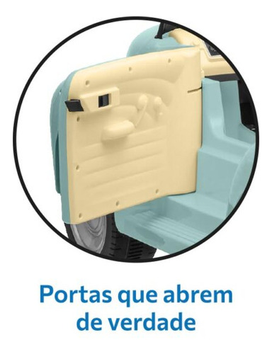 Carrinho Elétrico Infantil Bandeirante 12V Chevy Cor Menta com Controle Remoto