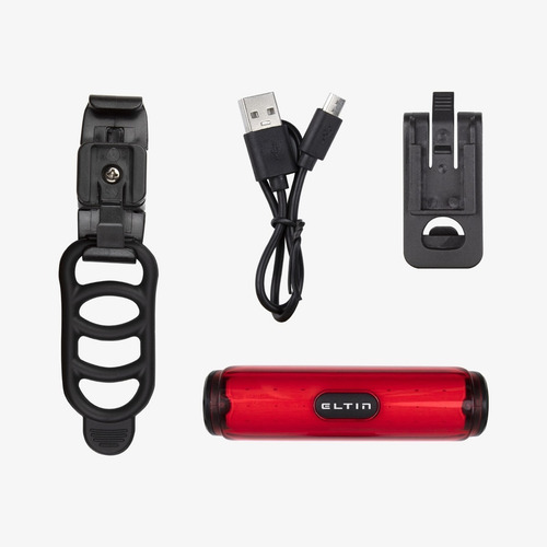 Imagen 2 de 3 de Luz De Bicicleta Trasera Recargable Eltin 50 Lumens