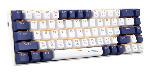 Huo Ji E-yooso Z-686 - Teclado Mecnico Para Juegos, 65% Mecn